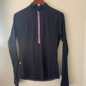 Athleta Running Wild Half Zip Top
